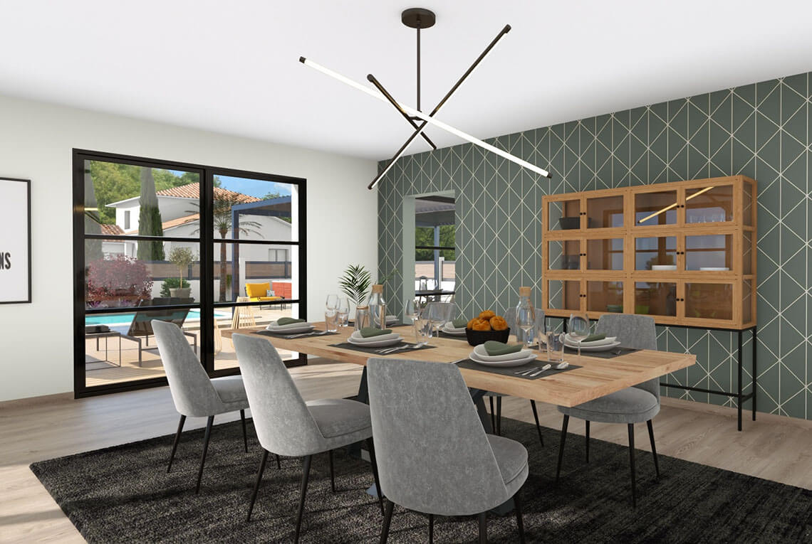 Visuel 3D Cedreo exemplededécosalle à manger avec vitrine data-lazy-srcset=