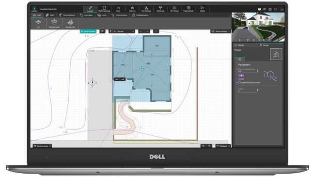 UI Cedreo terrain modeling