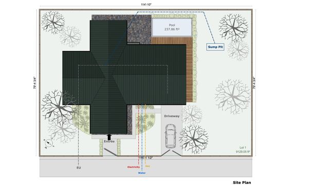 Site plan example by Cedreo