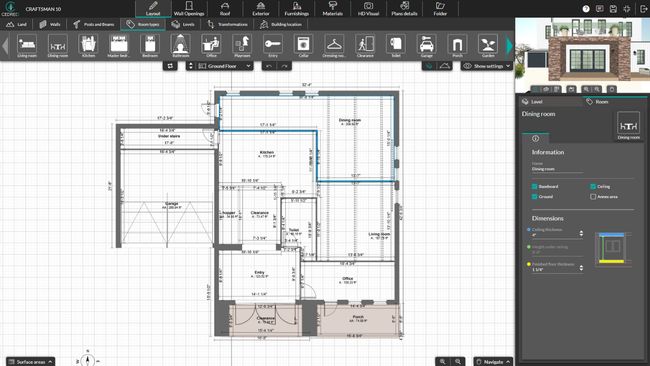 UI Cedreo room types