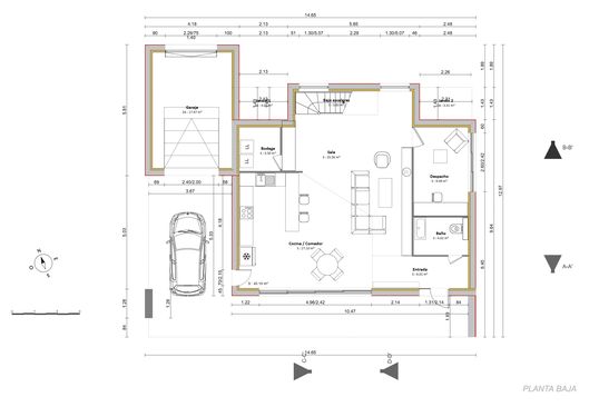 Anteproyecto básico dibujado con Cedreo
