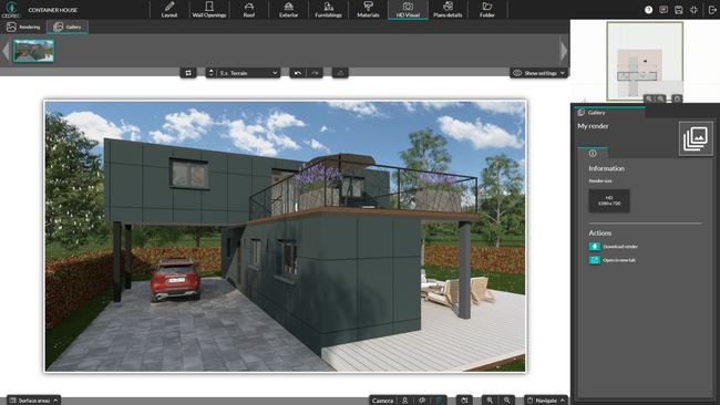 UI Cedreo rendering step