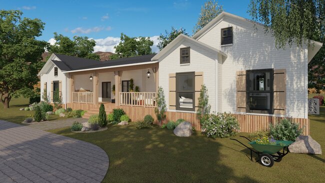 3D render of a Farmhouse