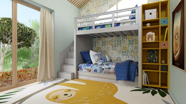 3D render by Cedreo - Kids room