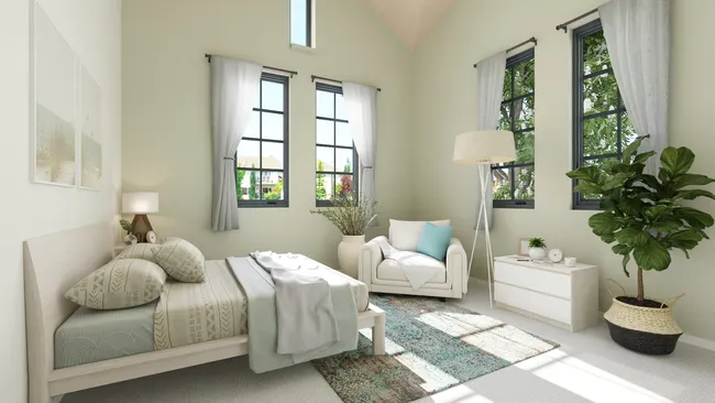 3D render of a bedroom designed with Cedreo