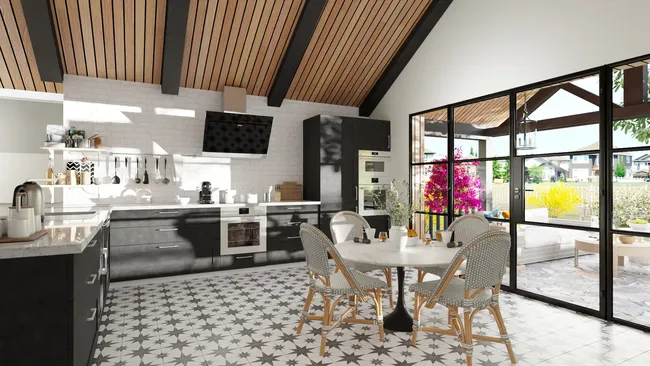 3D render of a ranch kitchen by Cedreo