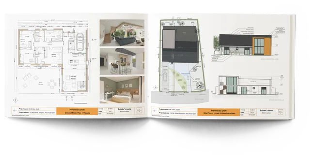 Architecture presentation board example created with Cedreo